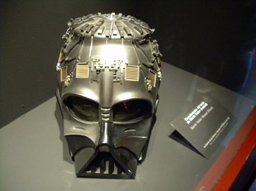 casco de Darth Vader. Exposición de Star Wars, Madrid