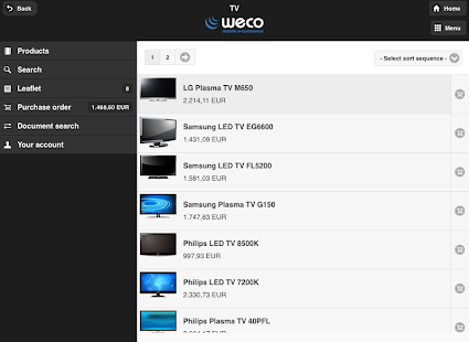 WECO E-Commerce Mobile Demo Screenshots 13