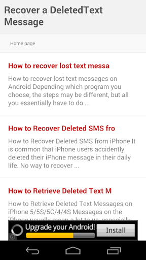 Recover a DeletedText Message