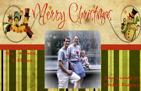 doable diapers christmas card