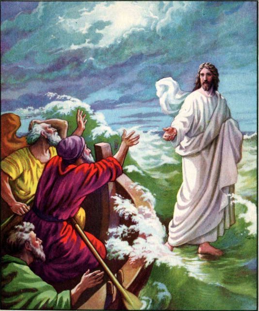 clip art jesus walking on water - photo #45