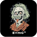 Albert Einstein Zombie 3D logo