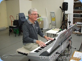 Gordon Sutherland playing his Korg Pa1X