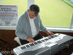 John Bercich played us some great music on Gordon Sutherland's Pa1X Korg