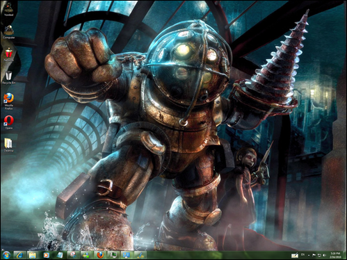 Download Free Bioshock 2 Windows 7 Theme With Bioshock 2 Sounds ,Icons & Cursors