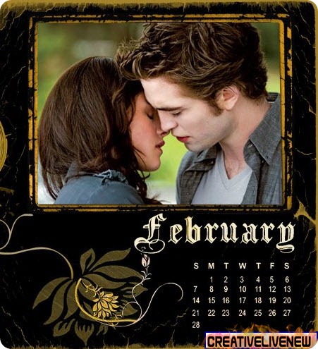 Twilight Saga New Moon Calendar 2010 HQ wallpapers