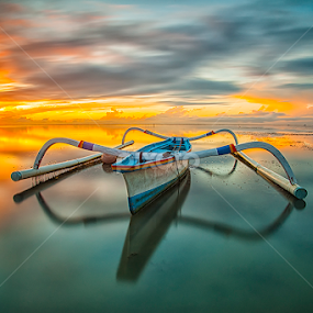 sunrise by Om Kas - Transportation Boats