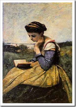 corot woman reading