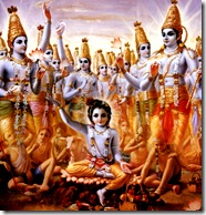 Lord Krishna expanding Himself