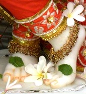 Krishna's lotus feet