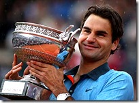 Federer winning French Open