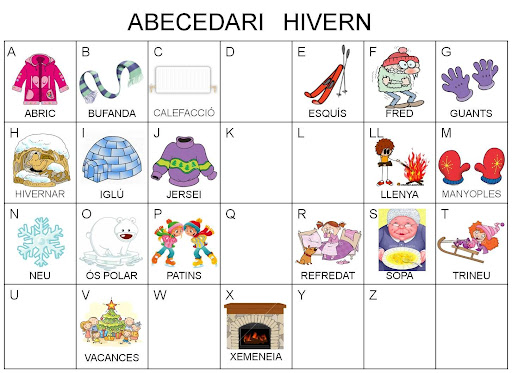 CLASSE DELS PLANETES: ABECEDARI HIVERN