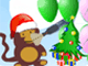 小猴子打氣球聖誕版