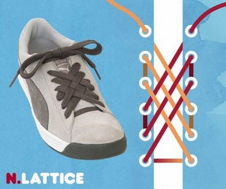 different shoe knots