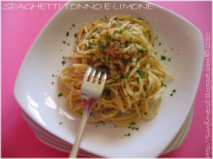 Spaghetti tonno e limone