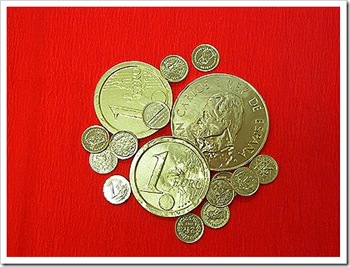 As moedas do tesouro