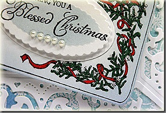 Blessed Christmas Mistletoe-Snowflakes clsup