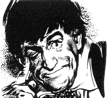 Patrick Troughton as the Doctor, as he appeared in TV Comic