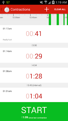 【免費醫療App】Contraction Timer for Labour-APP點子