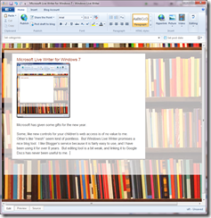 Microsoft Live Writer for Windows 7 - Windows Live Writer 03012011 161606