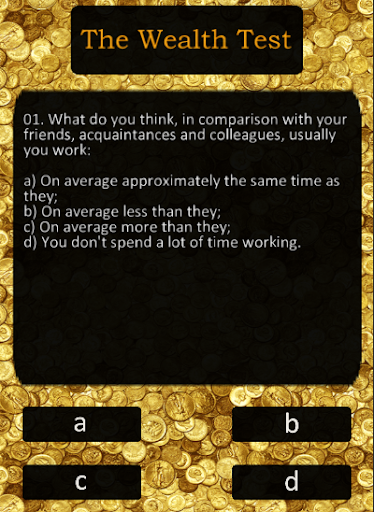 Test on wealth