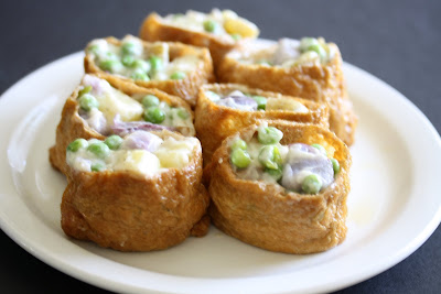 close-up photo of photo of Potato Salad Tofu Pockets