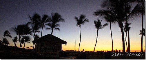 Beach House at Sunset
