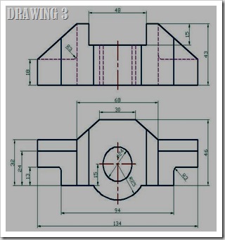 AUTOCAD 2D DRAWING EXERCISE 3