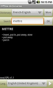 Dictionnaires hors ligne pro - screenshot thumbnail