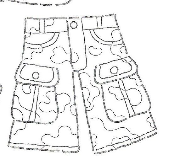 desenhos de roupa para colorir
