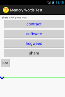 download Memory Words Test Training free