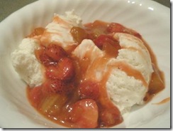 strawberry rhubarb topping