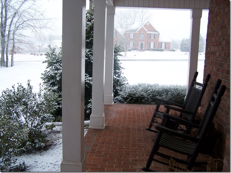 Front porch with snow 001