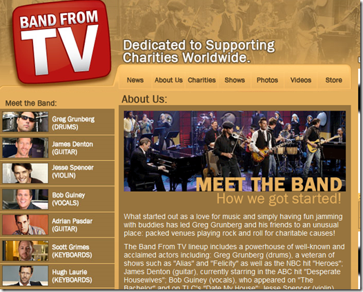 Official Band From TV Website Meet the Band