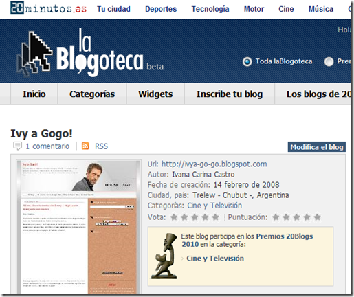 Blogs - laBlogoteca, Ivy a Gogo!