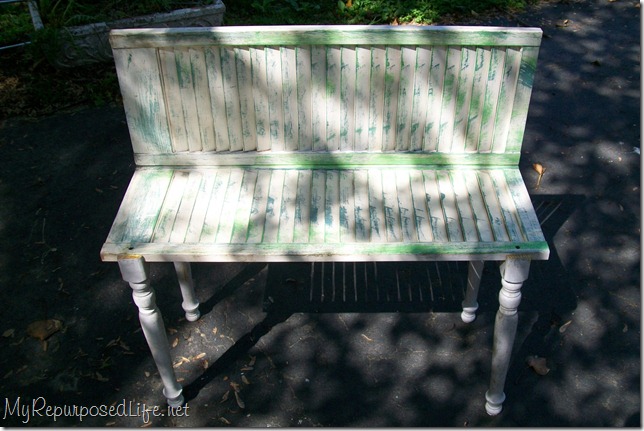 garden bench for plants chippy green plant bench
