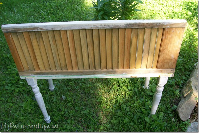 back of the garden bench
