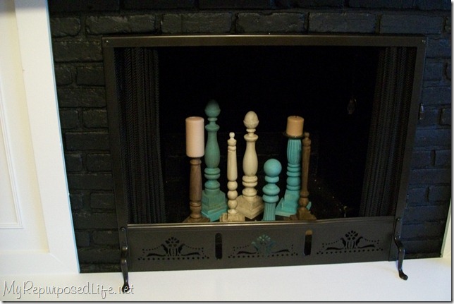 painted brass fireplace screen