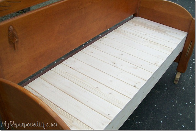 easy headboard bench