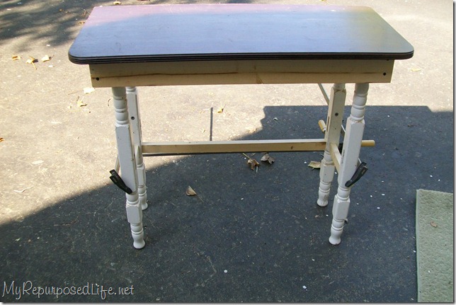 My Repurposed Life-How to Make a Table from Crib Parts