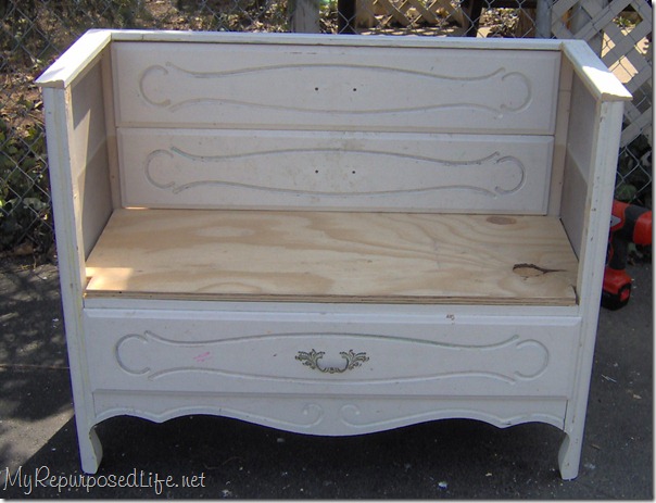 old dresser bench