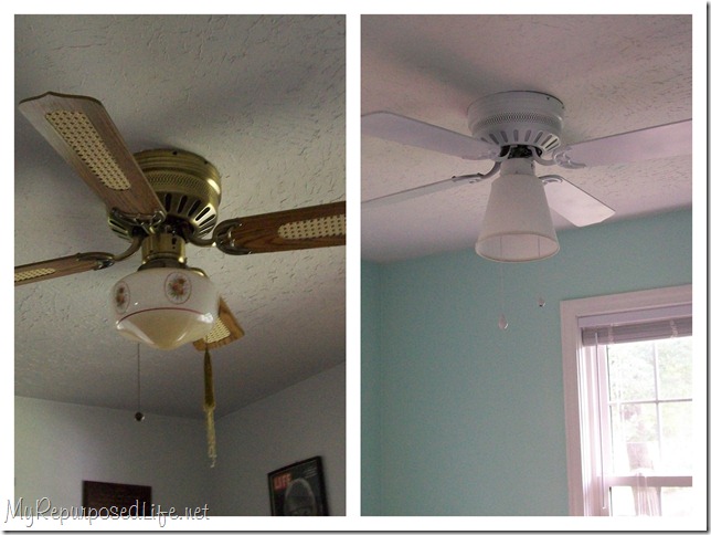 Painting A Ceiling Fan My Repurposed Life Old Ceiling Fan
