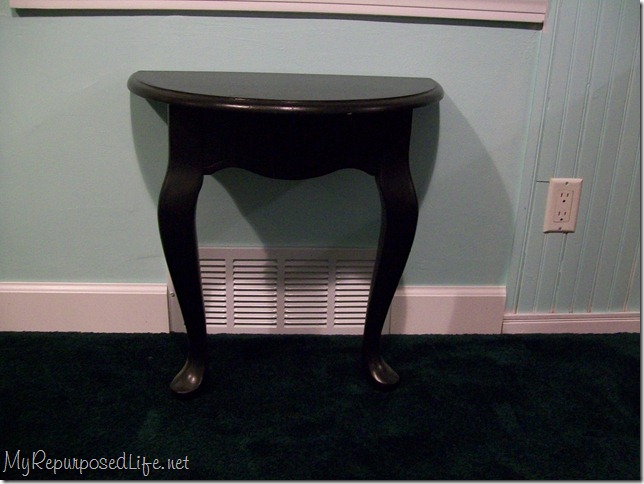 cut small side table in half