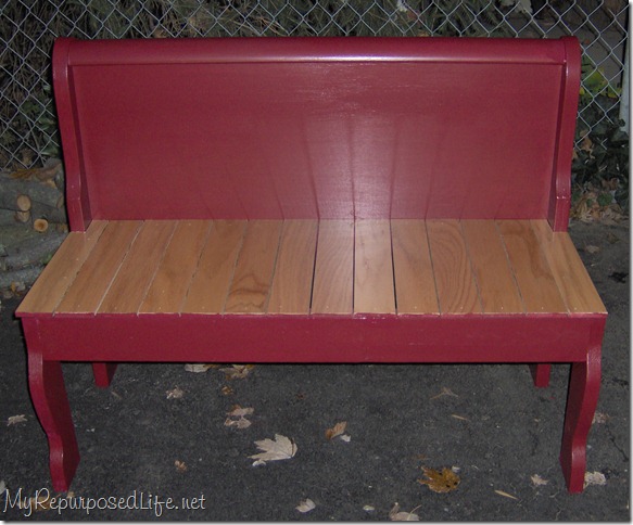 sleigh bed foot board bench