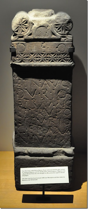 carved altar to the north british god maponus and the roman emperor copy