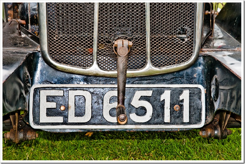 jowett ed6511 number plate and starting handle copy
