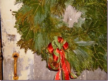 christmas wreath on door resized
