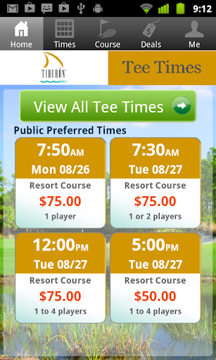 【免費運動App】Tiburon Golf Tee Times-APP點子