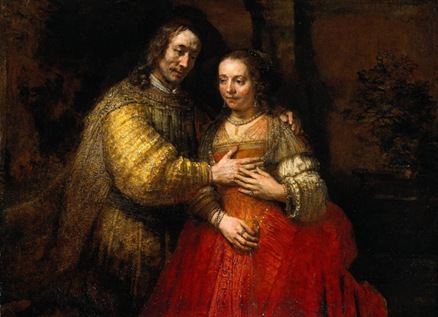 Portrait of Two Figures from the Old Testament (The Jewish Bride), 1667