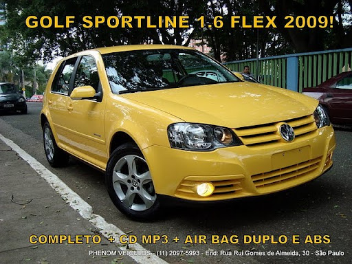 Golf Sportline 2009 amarelo